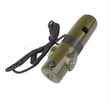 Seven-In-One Survival Whistle with Compass and Torch