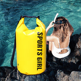 15L Floating Waterproof Dry Bag with Wet/Dry Separation
