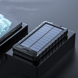Solar Power Bank with 20,000mAh Capacity for Outdoor Charging
