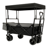 Collapsible Camping Wagon with Canopy – 480 lb, 7 in All-Terrain Wheels