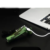 Waterproof Pulse Lighter with Compass & Three-Speed Torch
