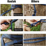 Parachute Nylon Camping Hammock with Carabiners & Tree Straps