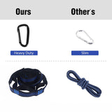 Parachute Nylon Camping Hammock with Carabiners & Tree Straps