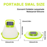 Collapsible Solar Camping Lantern, IP68 Waterproof USB Rechargeable