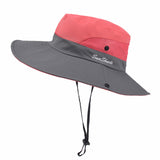 Colour-Matched Wide-Brim Sun Hat for Travel, M 56–58cm
