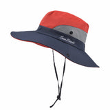 Colour-Matched Wide-Brim Sun Hat for Travel, M 56–58cm