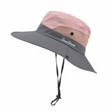 Colour-Matched Wide-Brim Sun Hat for Travel, M 56–58cm
