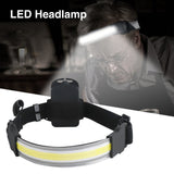 Rechargeable COB LED Head Torch with White and Red Light