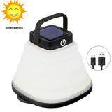 Collapsible Solar Camping Lantern, IP68 Waterproof USB Rechargeable