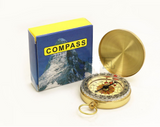 Metal Flip-Lid Pocket Compass for Hiking and Camping