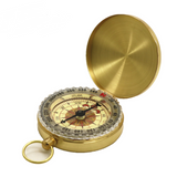 Metal Flip-Lid Pocket Compass for Hiking and Camping