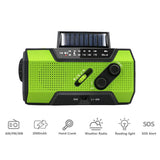 Hand-Crank Solar Emergency Radio with Torch and Power Bank