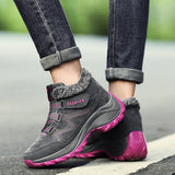Women's Waterproof Hiking Shoes with Non-Slip PU Soles