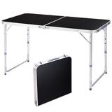 4 ft Aluminium Folding Camp Table – Height Adjustable