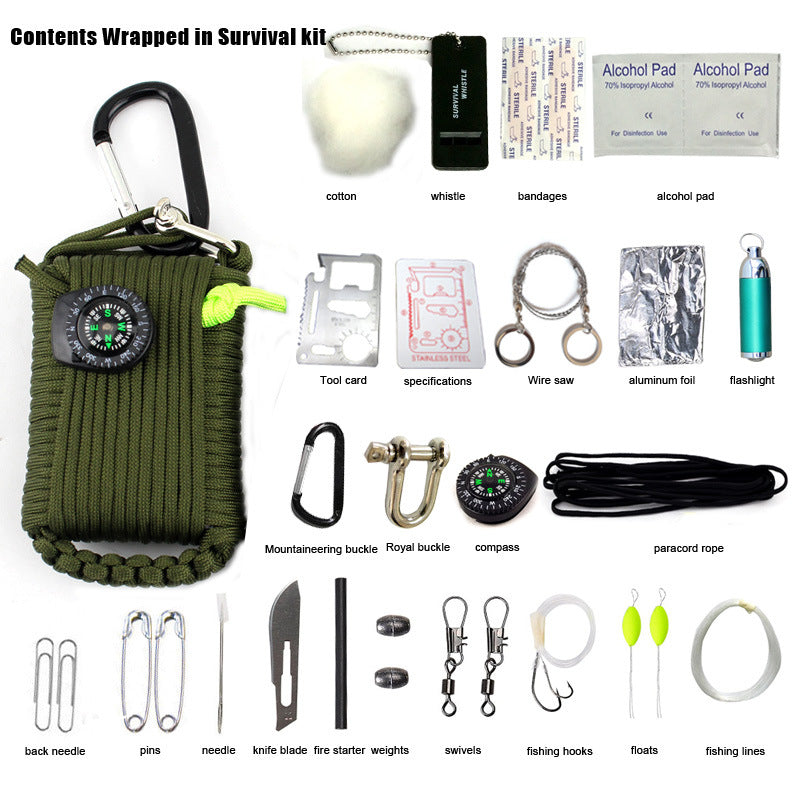29-in-1 Outdoor Emergency First Aid Kit for Travel and Climbing