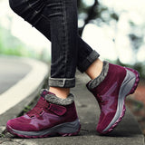 Women's Waterproof Hiking Shoes with Non-Slip PU Soles