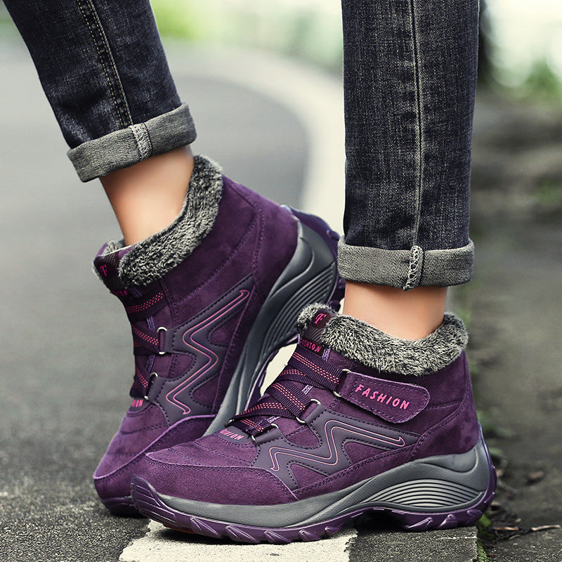 Women's Waterproof Hiking Shoes with Non-Slip PU Soles