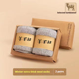 Thick Winter Wool Hiking Socks for Cold Weather
