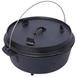 Cast Iron Camp Dutch Oven with Legs and Skillet Lid