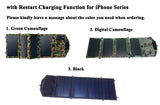 Solar Folding Bag Solar Charger 8W Solar Panel with 5V USB Controller Waterproof Foldable Camping Travel Charger