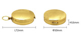 Metal Flip-Lid Pocket Compass for Hiking and Camping