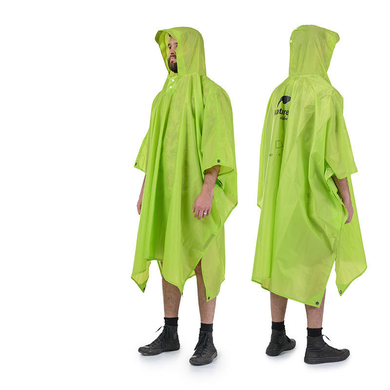 Outdoor Rain Poncho, Waterproof 210T Polyester