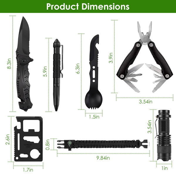 47-Piece Survival Kit in Oxford Pouch
