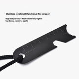 Multifunctional Flint Fire Starter with Survival Tools