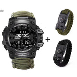 Waterproof LED Military Sports Watch