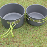 Portable Aluminium Camping Cookware Set for 2–3 People