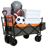 Collapsible Camping Wagon with Canopy – 480 lb, 7 in All-Terrain Wheels