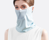 Breathable UV Face and Neck Gaiter with Ear Loops