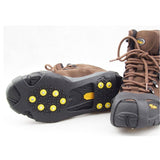 10-Tooth Ice Grips for Hiking and Snow, TPR Crampons