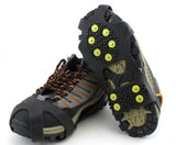 10-Tooth Ice Grips for Hiking and Snow, TPR Crampons
