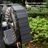 Folding Solar Panel Charger, 5V 2.1A USB Output