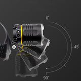 Rechargeable Long-Range LED Head Torch, 20 W, 200–500 m Beam