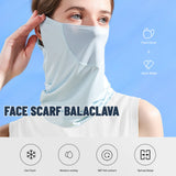 Breathable UV Face and Neck Gaiter with Ear Loops
