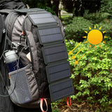 Folding Solar Panel Charger, 5V 2.1A USB Output