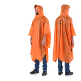 Outdoor Rain Poncho, Waterproof 210T Polyester
