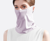 Breathable UV Face and Neck Gaiter with Ear Loops