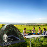 Folding Camping Chair – Grey Frame, Off-White