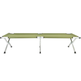 Folding Aluminium Camp Cot with Carry Bag – Army Green