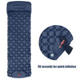 Inflatable Camping Sleeping Mat with Built-In Pump