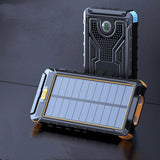Solar Power Bank with 20,000mAh Capacity for Outdoor Charging