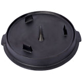 Cast Iron Camp Dutch Oven with Legs and Skillet Lid