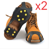Anti-Slip Crampons with Stainless Steel Teeth for Snow and Mud