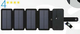 Folding Solar Panel Charger, 5V 2.1A USB Output