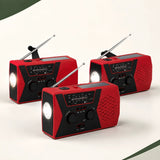5-in-1 Solar Hand-Crank AM/FM Emergency Radio with NOAA Alerts