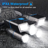 Rechargeable LED Head Torch with Red and Blue Warning Modes