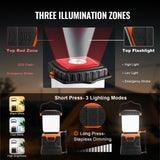 VEVOR LED Camping Lantern – 3 Light Modes, SOS & Stepless Dimming